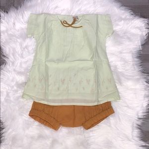 Hallmark Baby NWT Size 3-6 Months Floral Embroidery Dress w/ Bloomers